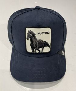 RARE Goorin Bros The Farm Suede Mustang Trucker Hat