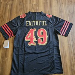 49ers Faithful Jerseys $50ea Firm S M L Xl 2x 3x