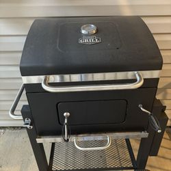 Charcoal Grill Black and Stainless