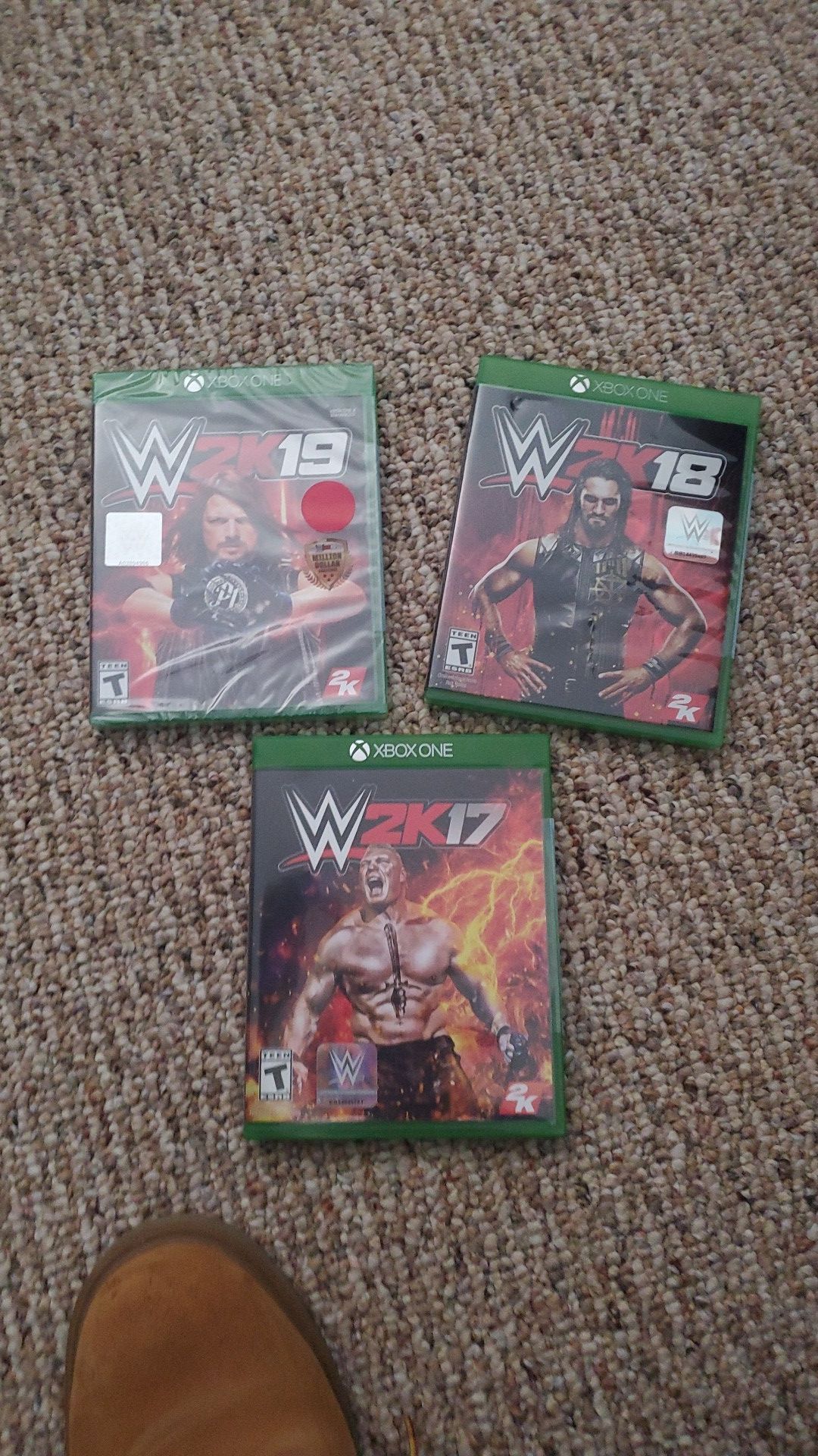 Xbox one 2k17,2k18,and 2k19 is brand new wrestling