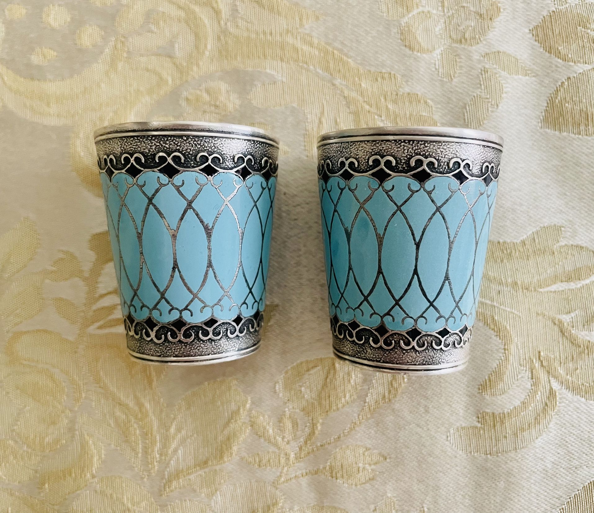 Russian Vintage Silver Shot Glasses
