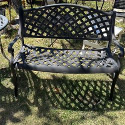 2 Metal/Aluminum Benches, Sturdy, 41” Inches Across