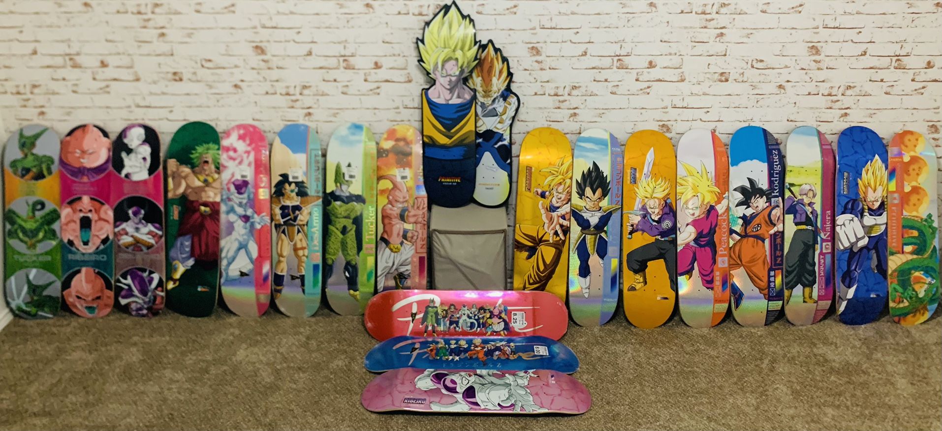 Dragon Ball Z Primitive Skateboard Deck Collection 20x Total for
