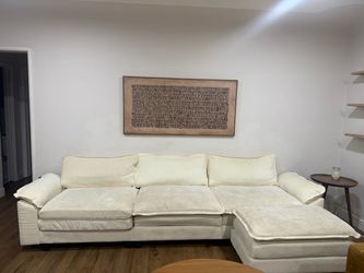 White modular sectional couch