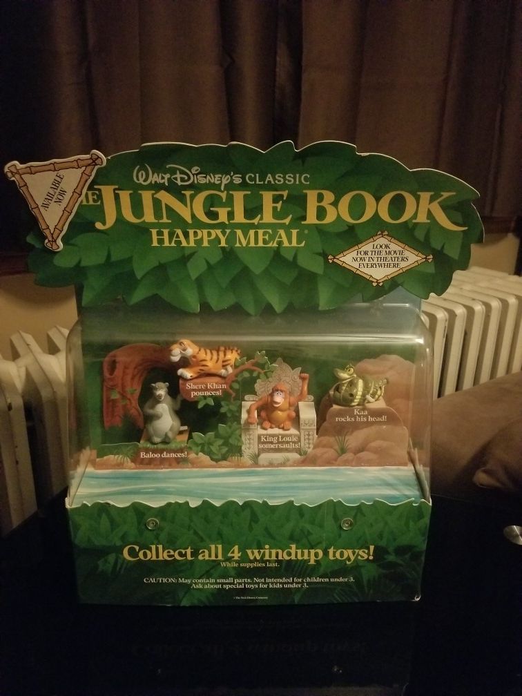 McDonald's Jungle Book Disney Toy Display