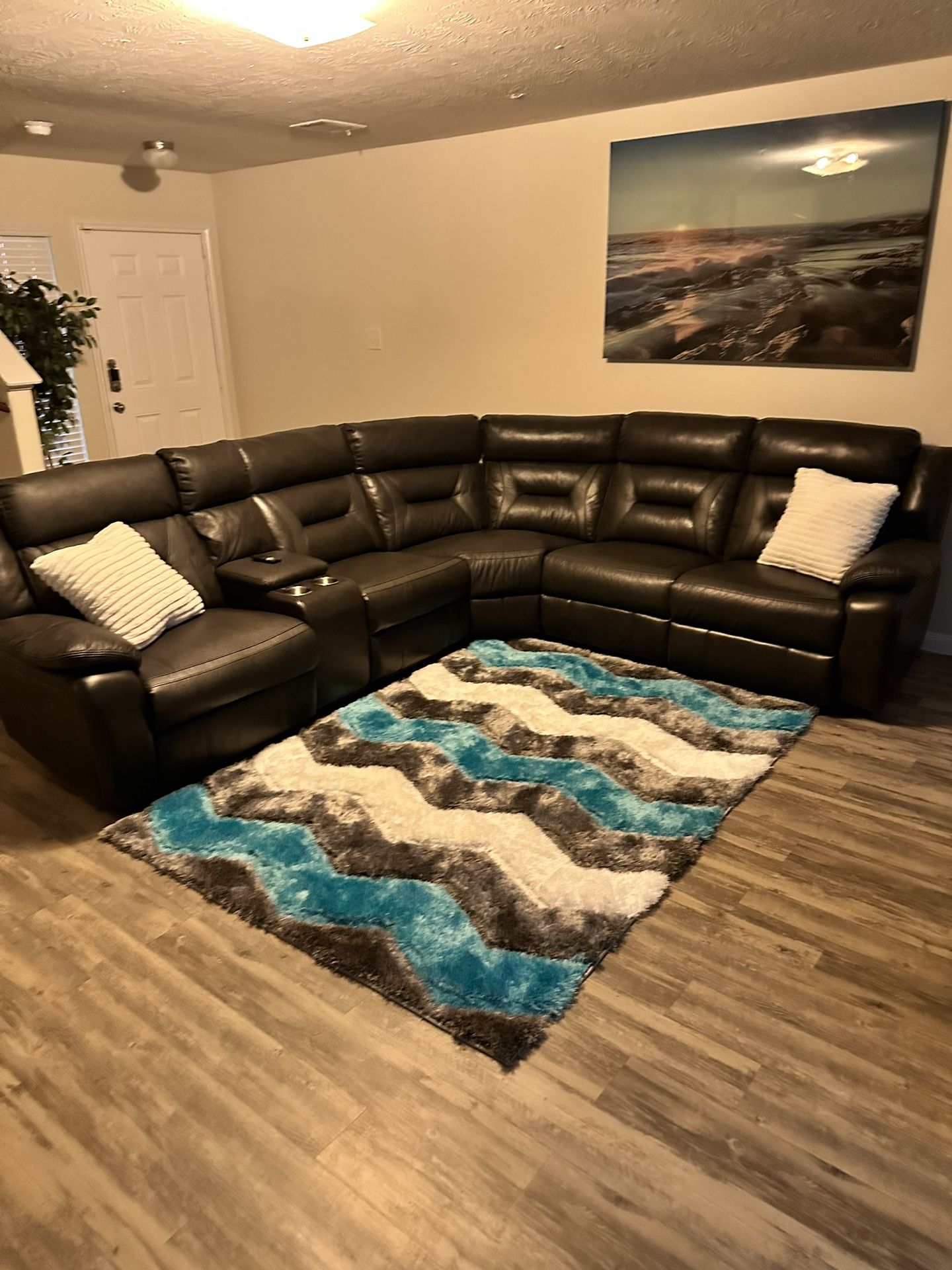 Reclining Sectional/Area Rug