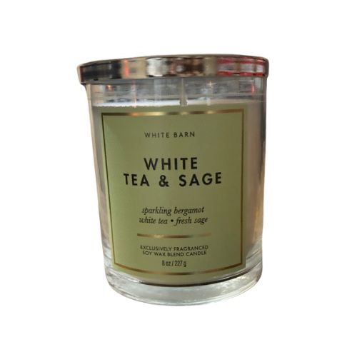 Bath & Body Works White Tea & Sage Soy Candle