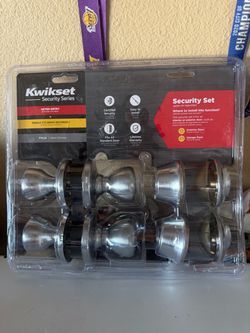 Kwikset Cove Satin Nickel Keyed Entry Door Knob