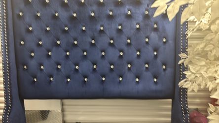 Royal blue headboard only no attachments