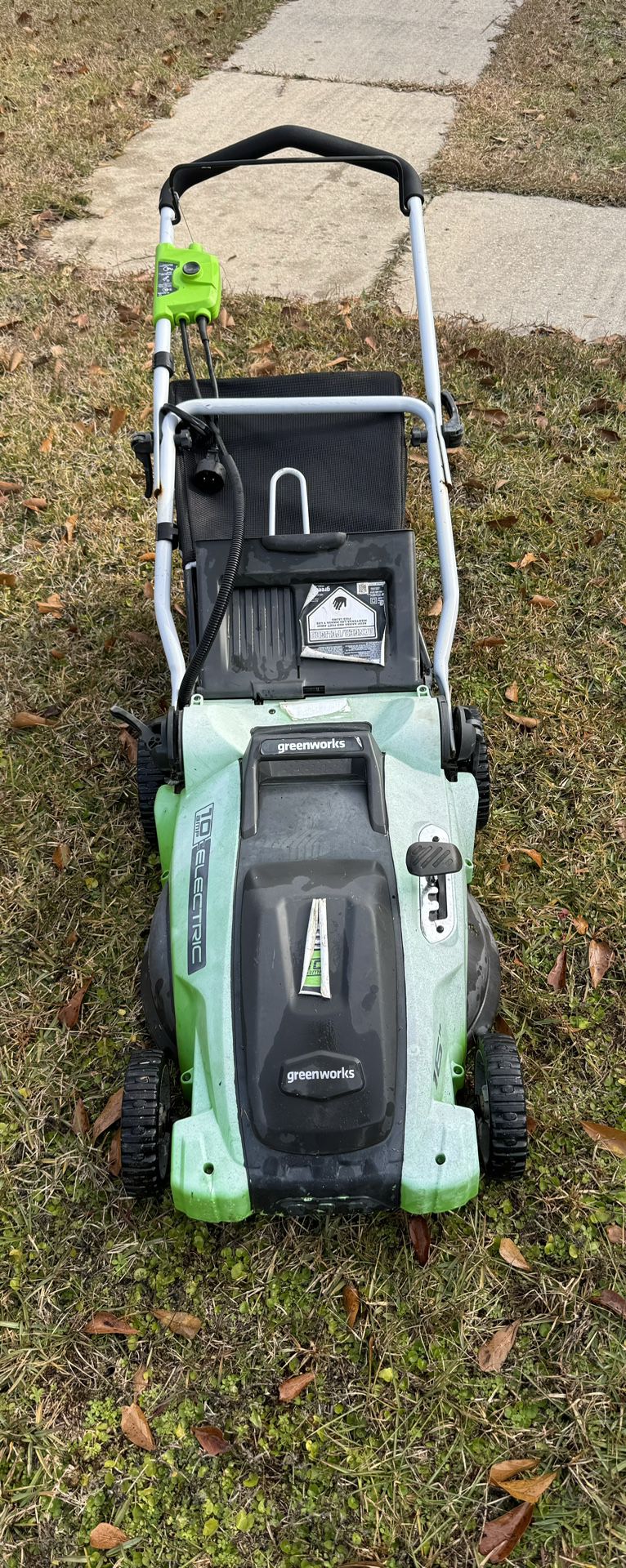 Electric Push to Start Corded Lawn Mower