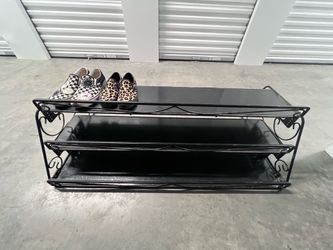 Metal 3-Tier Shoe Rack!