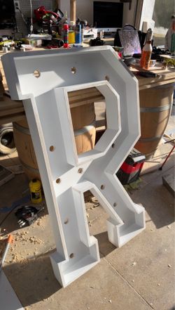 4ft tall MDF Marquee letters