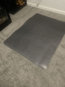 Under Desk Chair Mat, Hard Floor, Gray