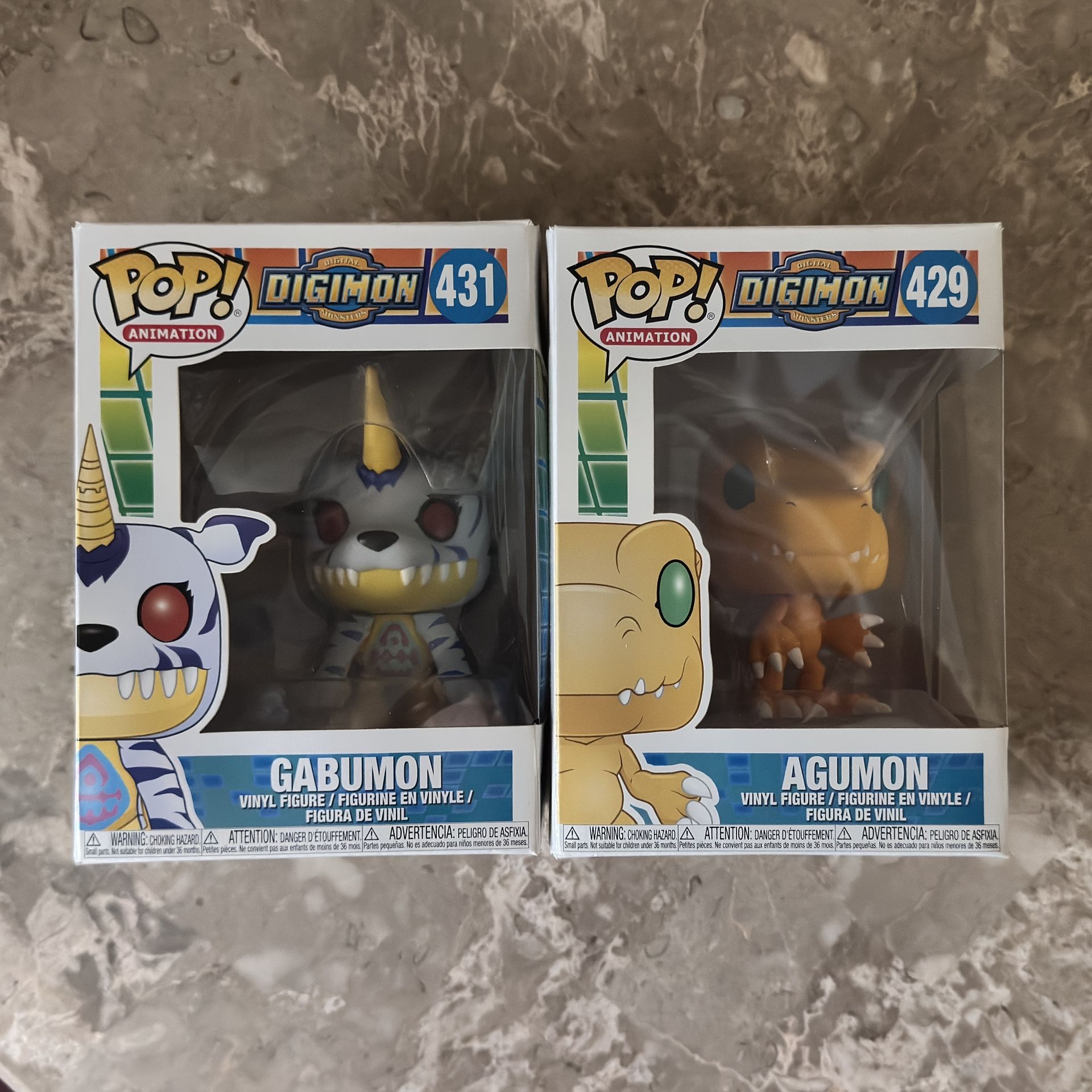 Funko Pop Digimon Gabumon And Agumon
