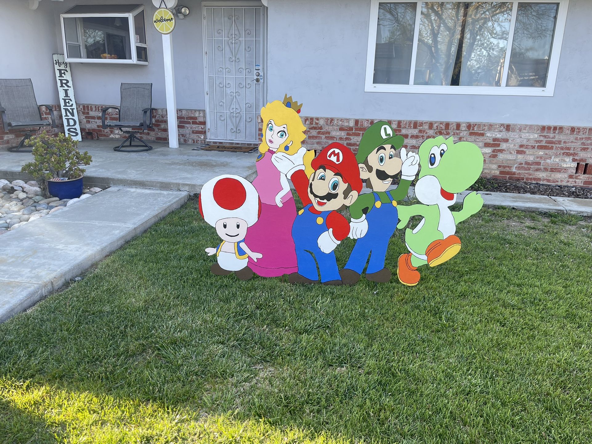 Super Mario Yard Sign 