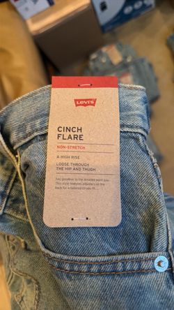 Levi’s cinch flare denim jeans