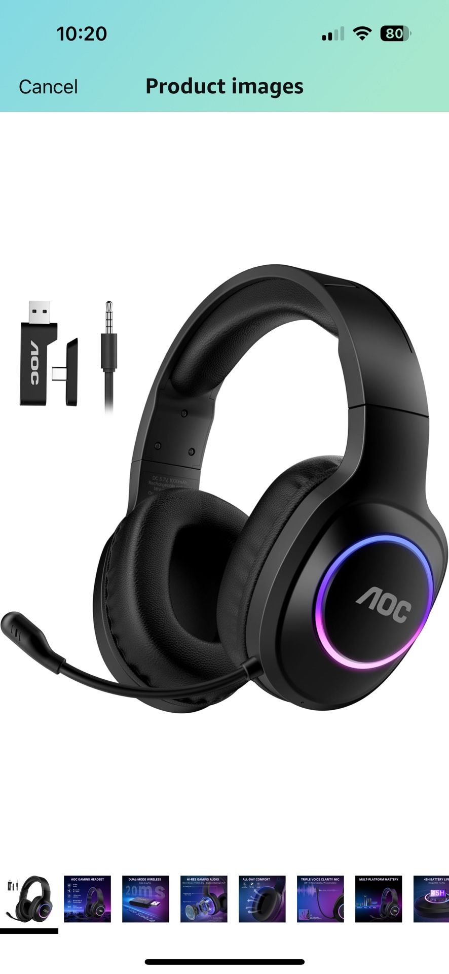 AOC gaming headset