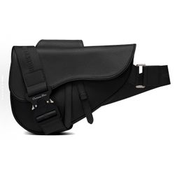 DIOR Saddle CD buckle magnetic flap opening and closing grain touch cowhide saddle bag(138)36