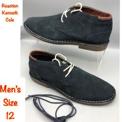 Kenneth Cole Men’s Ankle Shoes. Extra shoe laces Suede/ Leather New Size 12