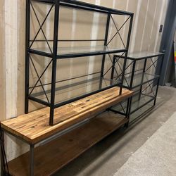 Shelving And Bench For Sale