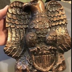 Eagle Copper Piggy Bank Great For Office Decor Please Check My Other Listings 