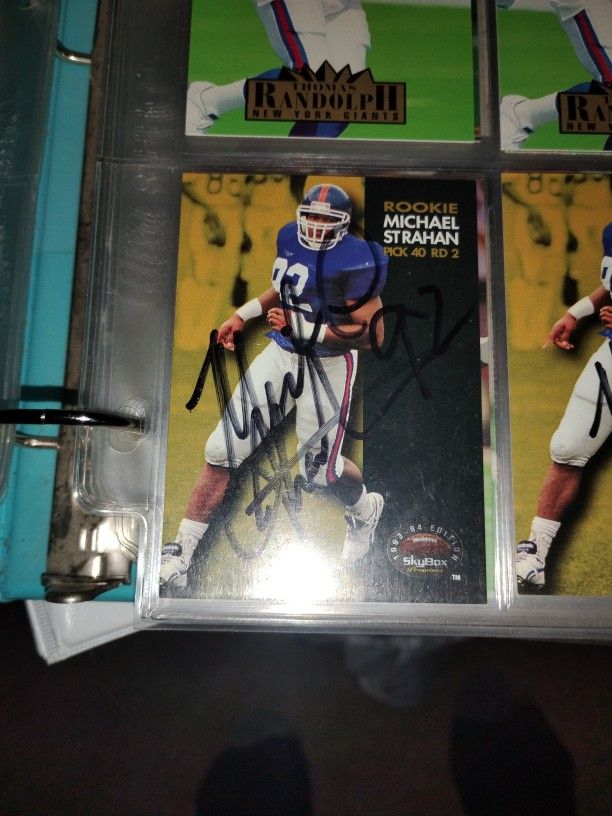 Signed Micheal Strahan  Rookie Card