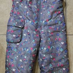 Youth Girls Kids SNOW BIB Size S / 4T