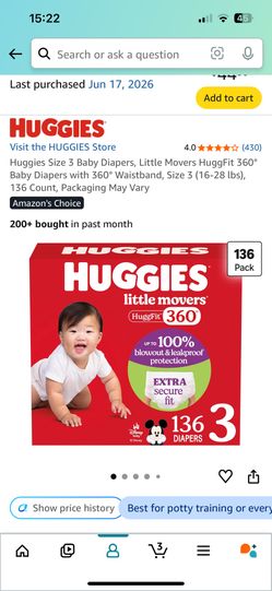 Huggies Huggfit Pull Up Diapers Size 3 68 Counts