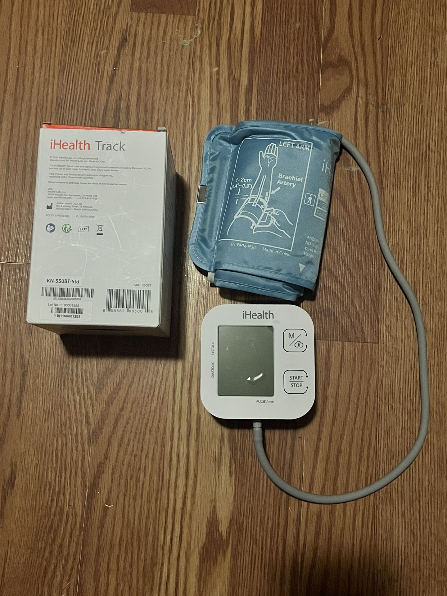 iHealth Track Smart Upper Arm Blood Pressure Monitor with Wide Range Cuff That fits Standard to Large Adult Arms, Bluetooth Compatible for iOS & Andro