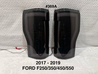 2017 To 2019 Ford F-250 / F-350 / F-450 / F-550 LED Bar Tail Lights Smoked