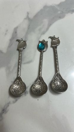 Silver-plate Turkish spoons