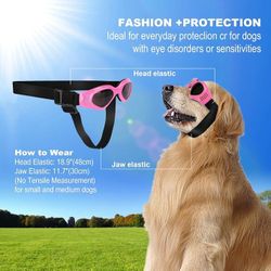 Black CocoPet Dog Goggles w/ UV Protection - Medium