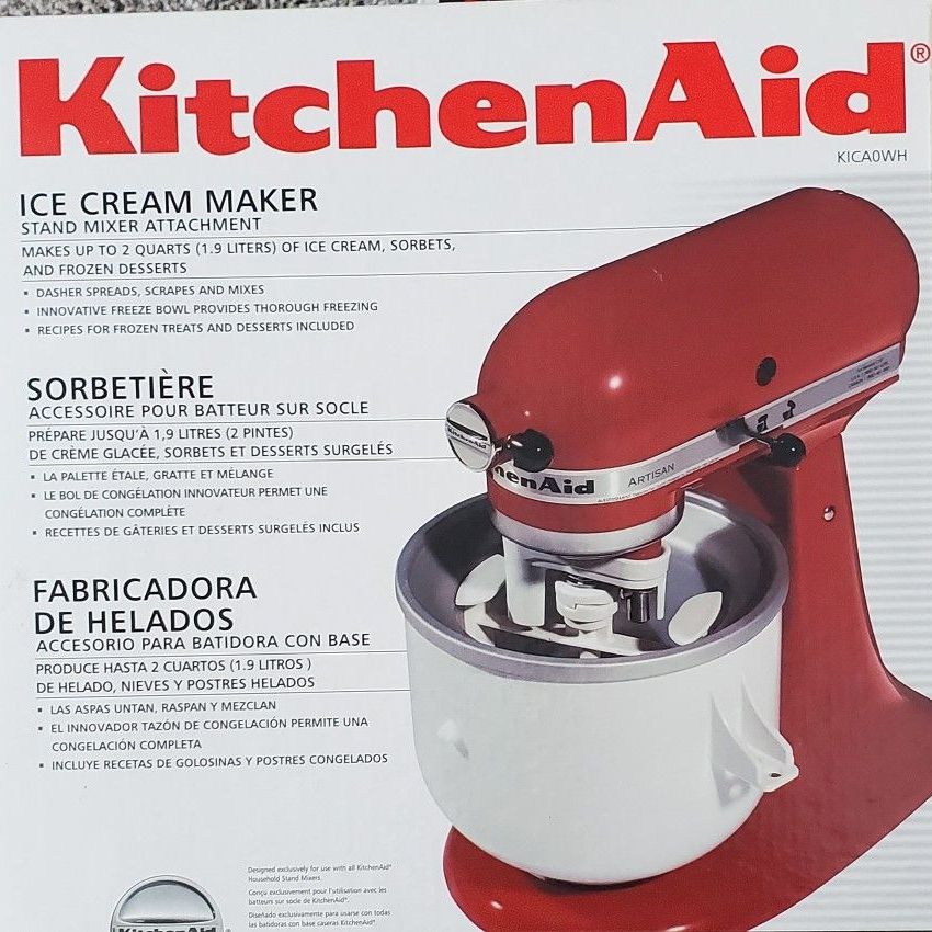KitchenAid Stand Mixer Attachment Ice Cream Maker for Sale in Los