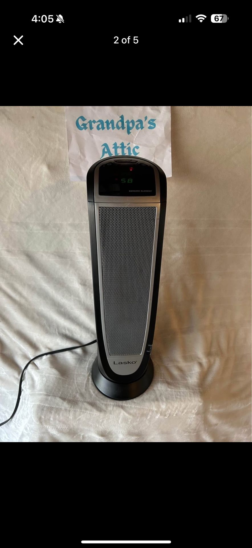 LASKO CERAMIC HEATER