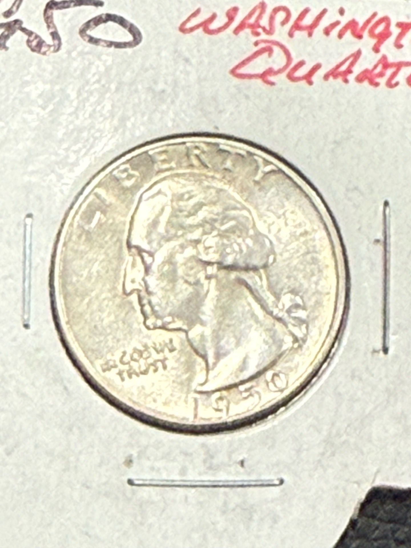 1950 Washington quarter