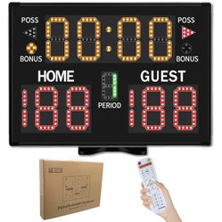 New Electronic Basketball Scoreboard with Buzzer
