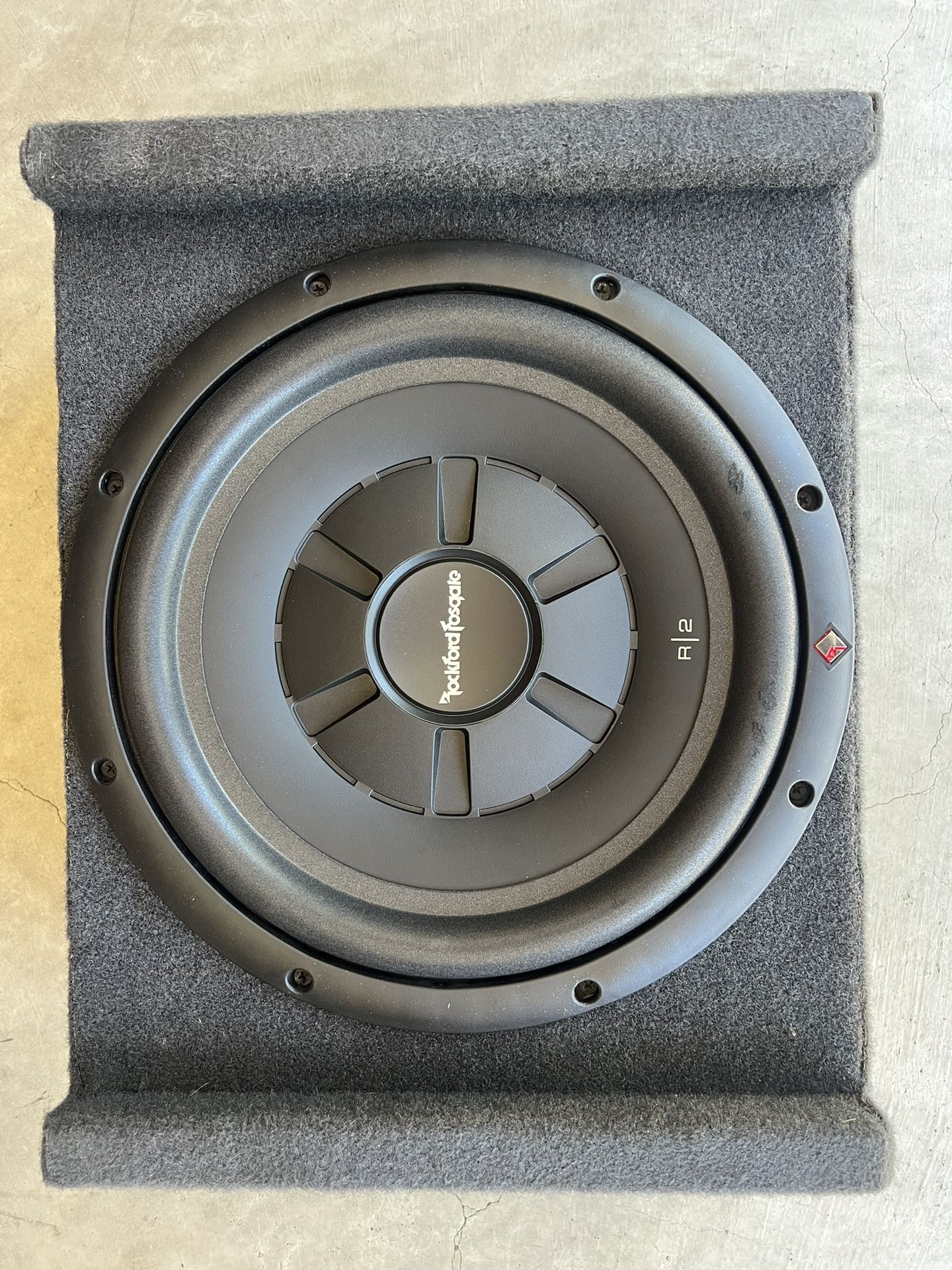 Rockford Fosgate Sub and Alpine Amp Combo