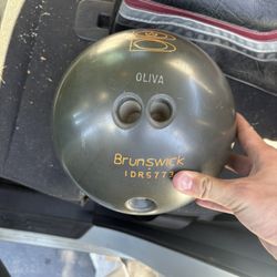 Brunswick Bowling Ball With Vintage Bag