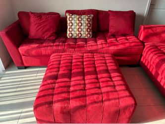 Red sectional