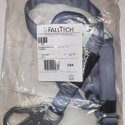 FallTech 8209 4' to 6' Restraint Lanyard Adjustable Single Leg with 2 Snap Hooks