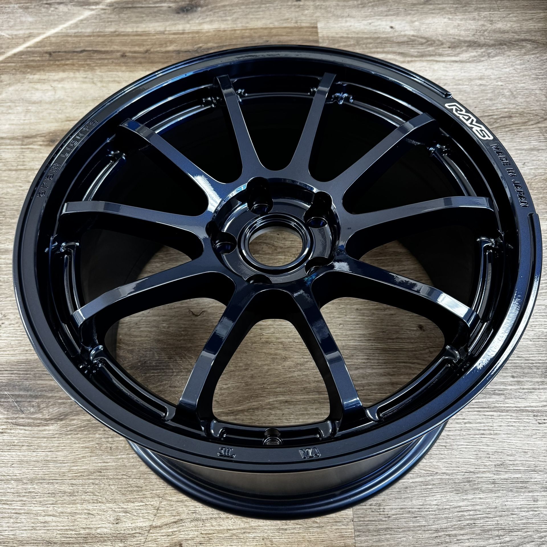 Gram Lights 57NR 18x9.5 +38 5x114.3 Eternal Blue (Brand New Set of 4)
