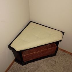 Pottery Barn Samantha corner storage bench