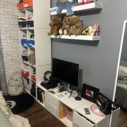 white ikea customizable Storage Units