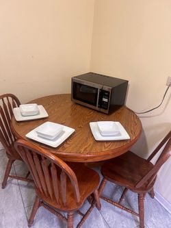 Wood Dining Table With Chairs