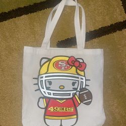Hello Kitty 49ers Tote Bag  🏈