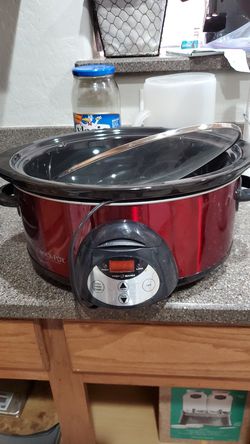 Crock pot slow cooker with timer