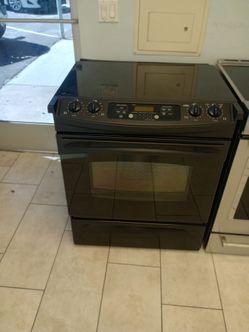 G.e black slide inn stove