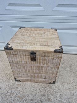 Wooden Box with Handles