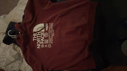 North face red hoodie