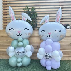 Personalized Bunny balloons